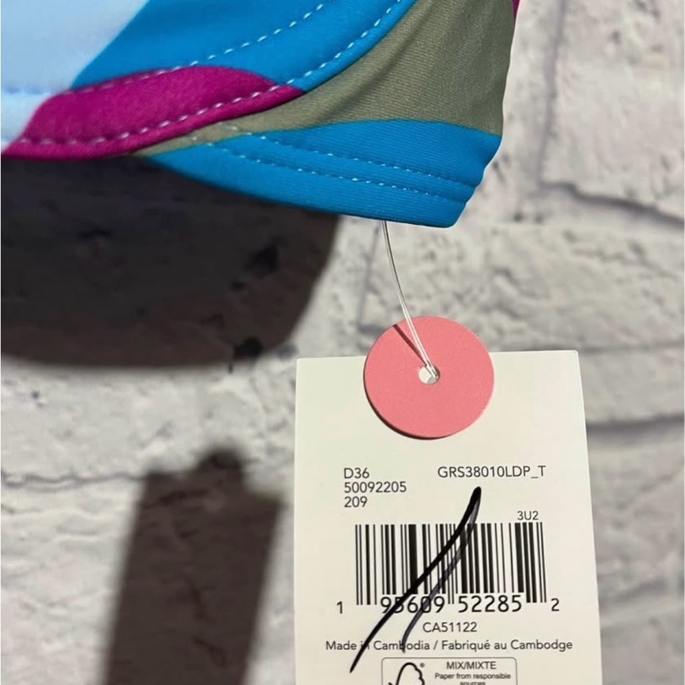 New George Colorful Geometric Bikini Top Medium - Picture 2 of 4